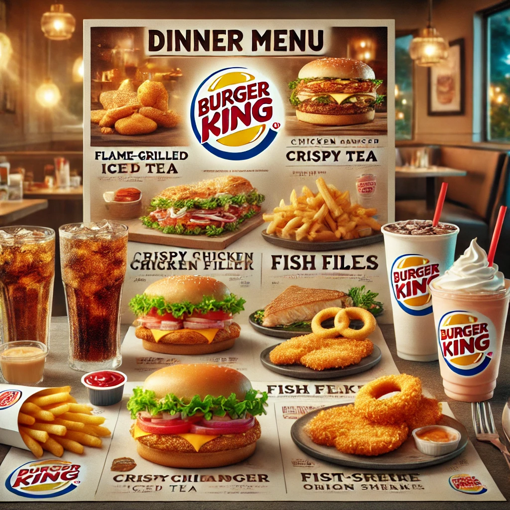 burger king dinner menu